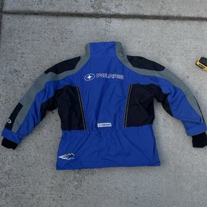 VTG Polaris Pure Snowmobile Racing Jacket Mens Velocity Coat Sz XL Waterproof - Picture 1 of 11