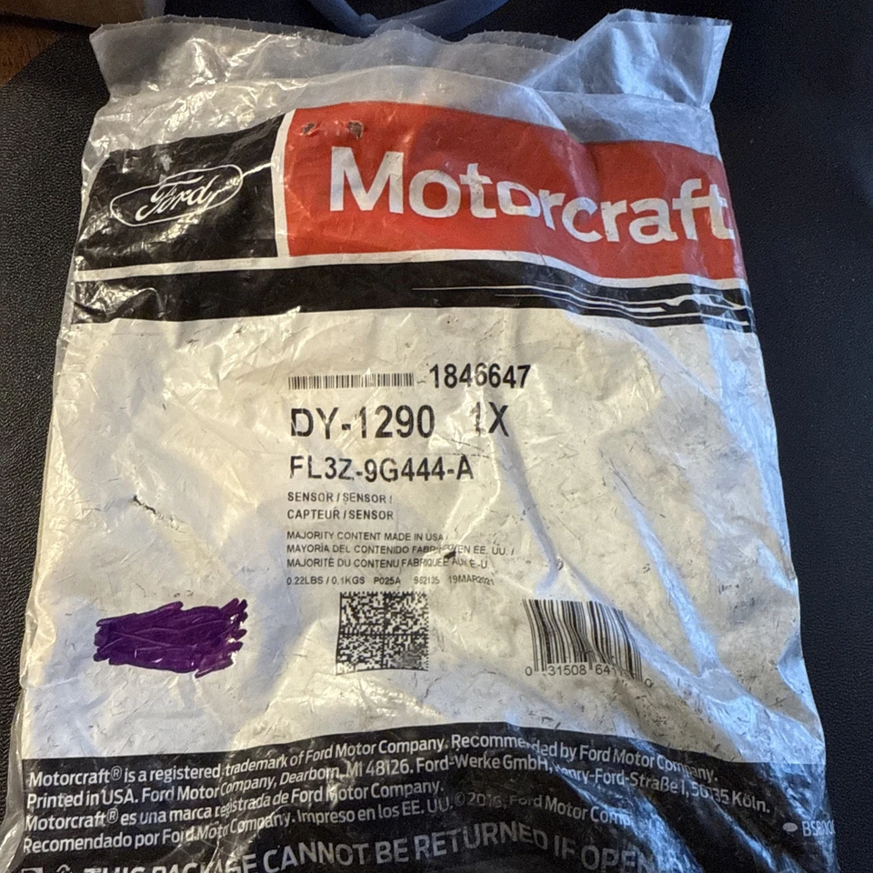 Sensor de oxígeno genuino Ford Motorcraft DY-1290 DY1290 FL3Z-9G444-A - Hecho en EE. UU. Foto 1 de 1