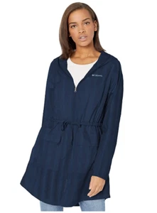 Columbia Women Work to Play Striped Jacket Navy Size S 6361 - Picture 1 of 4