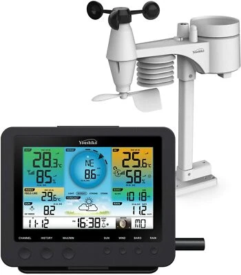 Weather Station  WIFI Internet Wunderground Professional 7-in-1 Wireless Sensor - Image 1 of 4