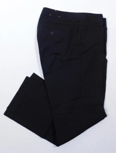 Pantalón para mujer GAP negro algodón elástico frente plano recto recortado talla 4 - Imagen 1 de 5