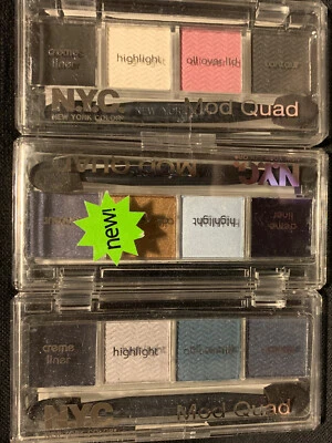 NYC Color Mod-Quad 2-Bell Bottom Blue &Peace-Ful Pastels Eyeshadow & Eyeliner - Image 1 of 4