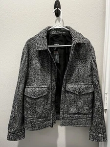 Express - Men’s Size Small Textured houndstooth Jacket ($100 OFF) - Picture 1 of 8