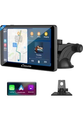 Carpuride C3 7Inch Radio IPS Touchscreen Wireless Apple Carplay Car Stereo USA - Image 1 of 4
