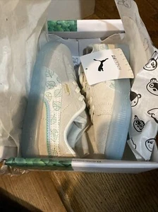 New Puma x Animal Crossing Suede Shoes Sneakers Kinderfit Whisper White 10C Ac - Picture 1 of 10