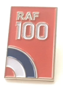 RAF Royal Air Force Centenary 100 Years 1918 - 2018 Target Logo Pin Badge - Picture 1 of 2