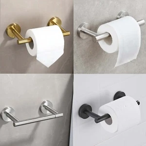 Soporte de papel higiénico baño doble poste soporte de pañuelos pivotante montaje en pared - Imagen 1 de 17