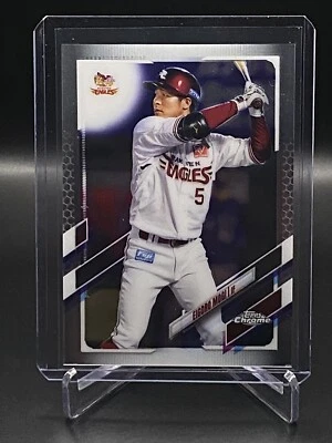2021 Topps Chrome Nippon Baseball Eigoro Mogi 173 Tohoku Rakuten Golden Eagles - Image 1 of 2