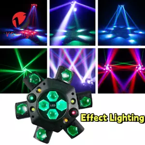 150W Disco 6Arms Rotation Moving Head Stage Light RGBW LED&Laser DMX DJ Lights - Picture 1 of 17