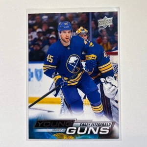 2022 Upper Deck Young Guns Casey Fitzgerald #489 Rookie Buffalo Sabers - Picture 1 of 2