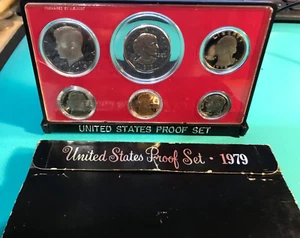 1972 S, 1974 S, 1977 S, 1979 S U.S. Proof Sets & 1978 D Birthday Set - Picture 1 of 11