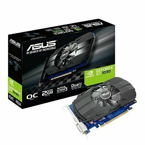 ASUS GeForce GT 1030 2GB GDDR5 Graphics Card (PHGT1030O2G)