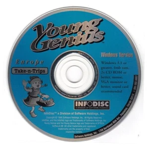 Young Genius: Take-n-Trips (Ages 6-10) (PC-CD, 1995) Windows - NEW CD in SLEEVE - Picture 1 of 3