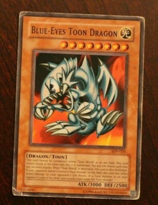 YuGiOh - Blue-Eyes Toon Dragon - SDP-020 - Unlimited Edition - Heavy Play - Image 1 of 2