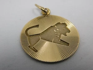 STERNZEICHENANHÄNGER LÖWE GOLD 333-ER - Picture 1 of 4