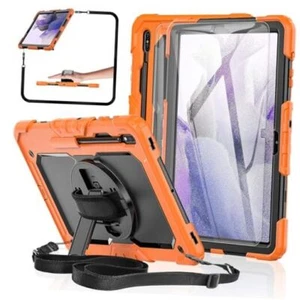 Tablet Case for Samsung Galaxy Tab S8 Plus 2022/S7 FE/S7 Plus 5G 12.4" Orange - Picture 1 of 7