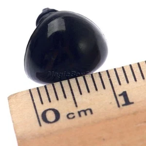 50pcs 10mm 15mm Black Plastic Safety Nose Triangle For Doll Teddy Bear Toy DIY - Picture 1 of 11