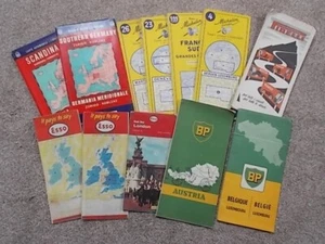 Job lot of Vintage Sheet Maps Italy Austria Belgium France Luxembourg Germany - Picture 1 of 5