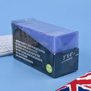 200PCS 3 In X 4 In Card Sleeves 35 PT Toploads for Cards for Trading Card - Zdjęcie 1 z 7