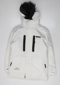 Hollister Women's White Parka Jacket XS Winter Outdoor - Picture 1 of 12