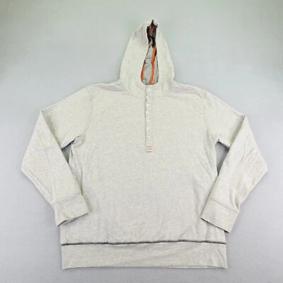 Carbon 2 Cobalt Hoodie Mens Large Gray Button Up Pullover Sweater Sweatshirt - Imagem 1 de 4