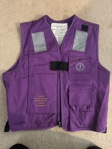 NEW Mustang Survival Flight Deck Vest Purple XL US NAVY 4220-01-487-3669 - Picture 1 of 6