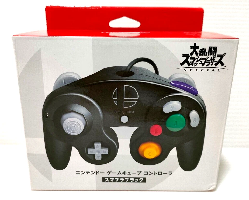 Nintendo Gioco Cubo Joystick Smash Bros. Nero dal Giappone