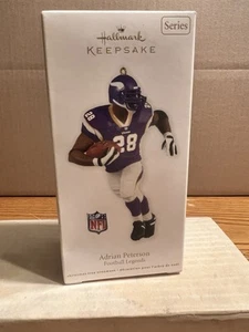 Hallmark Keepsake 2011 NIB NFL Football Legends Adrian Peterson Ornament - Picture 1 of 3