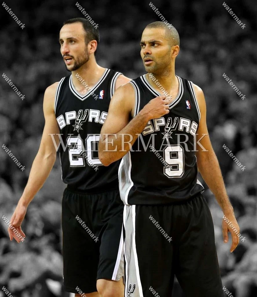 Foto foco RW13 Tony Parker-Manu Ginobli San Antonio Spurs 8x10 11x14 16x20 Foto 1 de 1