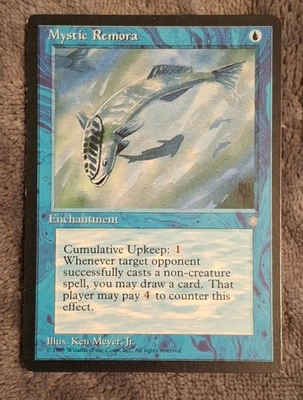 MT Ice Age - Mystic Remora - LP/NM - Beautiful vintage card   - Image 1 of 2