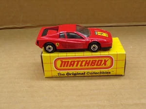 VINTAGE MATCHBOX SUPERFAST MB75 FERRARI TESTEROSSA ~ DATED 1986 ~ NOS - Picture 1 of 5