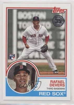 2018 Topps Update 1983 Topps Design Rafael Devers #83-47 Rookie RC - Image 1 of 2