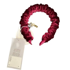 Antonio Melani Nicola Bathie Wine Maroon Velvet Alexandra Winter headband NWT - Picture 1 of 6