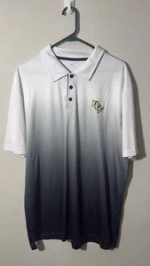 UCF Knights Black White Sz XL Polo Shirt Colosseum Mens - Picture 1 of 5