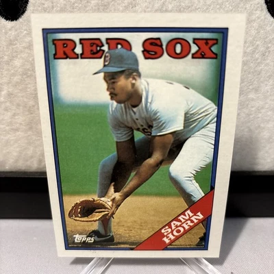 1988 Topps - Sam Horn #377 (RC) - Image 1 of 2