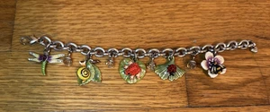 Brighton Marvels Emaille Teich Armband Libelle Frosch Schnecke Biene Marienkäfer - nicht mehr produziert - Bild 1 von 10