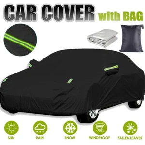 Full Car Cover Snow Dust UV Resistant All Weather Protection Sedan Coupe Dzcywoy - Picture 1 of 12