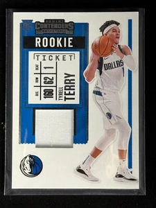 Boleto de parche de novato Panini Contenders 2020-21 #RS-TTY Tyrell Terry Mavericks - Imagen 1 de 2