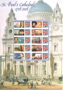 BC-163 2008 St Paul's Cathedral History of Britain 27 Business Smilers Sheet - Bild 1 von 1