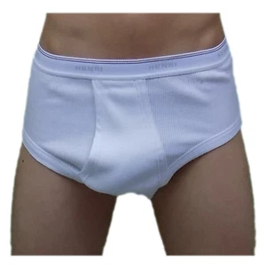 3er Pack klassische Herren High Unterhose Slip aus 100% reiner Baumwolle gekämmt - Bild 1 von 2