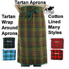  Tartan Carriage Driving Apron Cotton Lined Wrap Around 8 Styles Tartan Apron