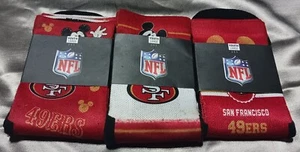 ROCK EM- SAN FRANCISCO 49ers & MICKEY MOUSE Youth Large Brand New SOCKS SET OF 3 - Picture 1 of 3