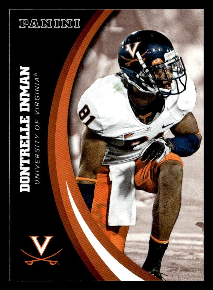 Dontrelle Inman 2016 Panini Collegiate Card #45 Virginia Cavaliers - Image 1 of 2