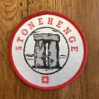 Vintage selten 1970er Stonehenge bedrucktes Sammlerstück Retro zum Aufnähen