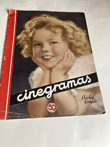 1935 Cinegramas spanischsprachiges Filmmagazin, Shirley Temple Cover Juli-Ausgabe - Bild 1 von 21