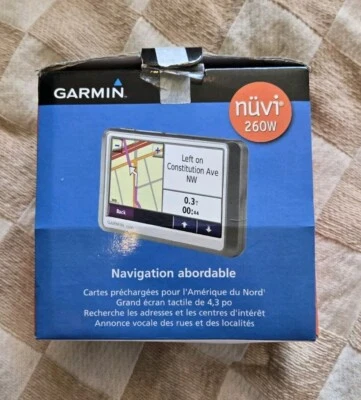GARMIN Nüvi 260W Portable GPS Navigation Unit with Bundle Accessories See Descri - Image 1 of 4