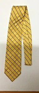 Nautica Yellow & Black 100% Silk Neck Tie - Picture 1 of 3