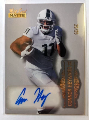 2022 WILD CARD MATTE AUTO CONNOR HEYWARD 25/25 - Image 1 of 2