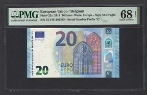 European Union / Belgium 20 Euro 2015 P22z Uncirculated Grade 68 - Picture 1 of 2