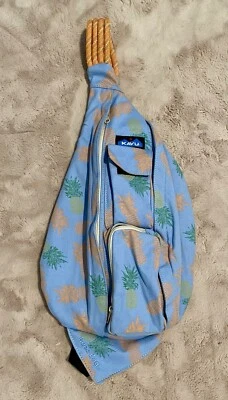 Kavu Mini Cuerda Bolso Bandolera Piñas Naranja Púrpura Lavanda Excelente Estado Foto 1 de 4